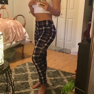 Plaid leggings
